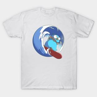 Golang Gopher Go Surfing T-Shirt